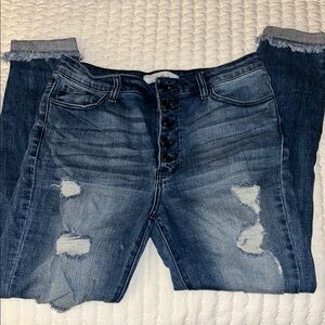 Kancan Distressed Blue Jeans